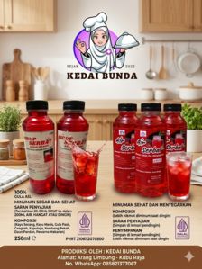 Sirup Serbat , Air Serbat , Keripik Pisang (Coklat lumer , Karamel , Original dan Dancow)