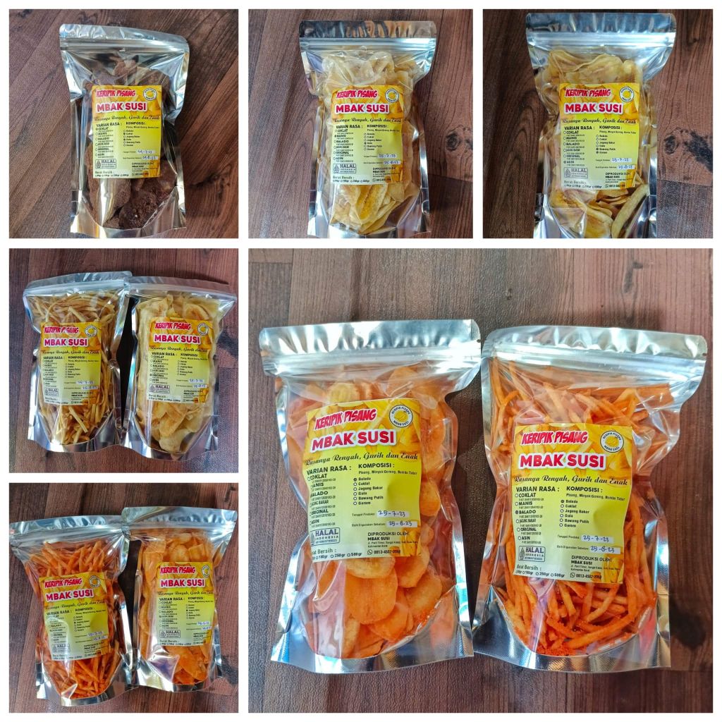 Keripik Pisang Coklat & Stik Pisang